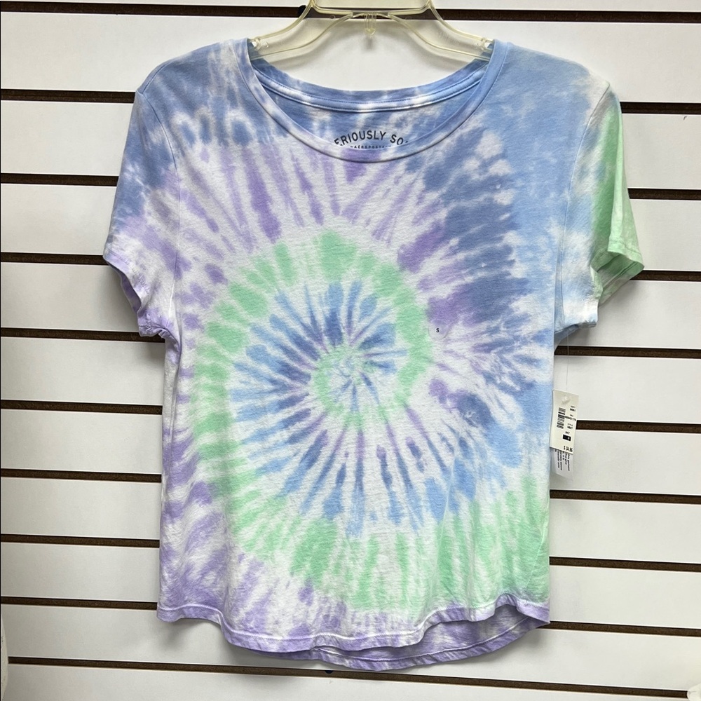 Aeropostale Pastel Tie-Dye Short Sleeve Tee